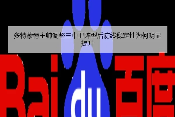 多特蒙德主帅调整三中卫阵型后防线稳定性为何明显提升